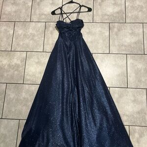 Sparkling Navy Blue Gown